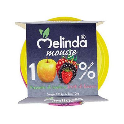Frutta Frullata Melinda Mousse Mela Frutti Di Bosco Gr 100 x 2